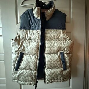 Coach Two-Tone Puffer Vest